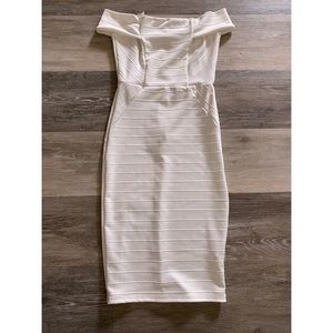 Pencil white dress
